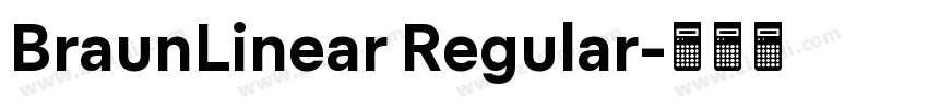 BraunLinear Regular字体转换